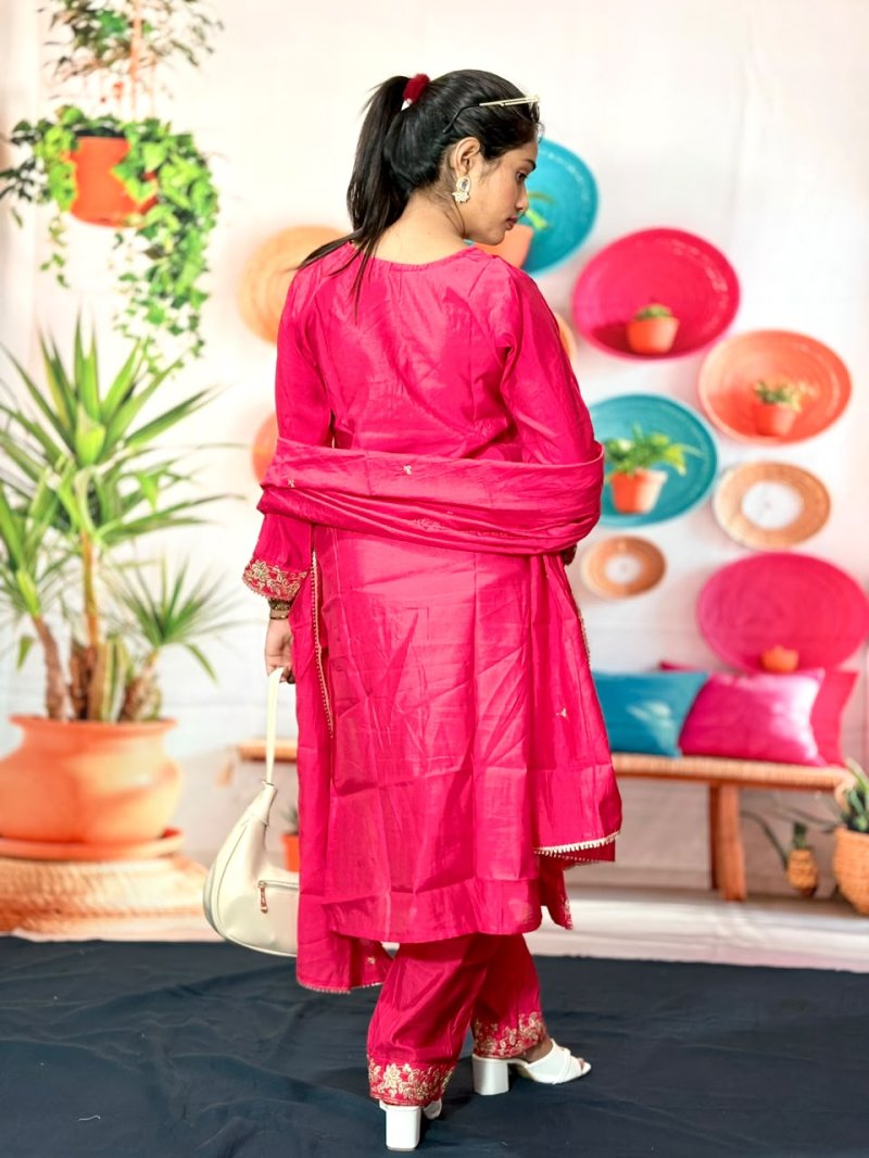 KF 58 Kalaai Viscose Embroidery Kurti With Bottom Dupatta 